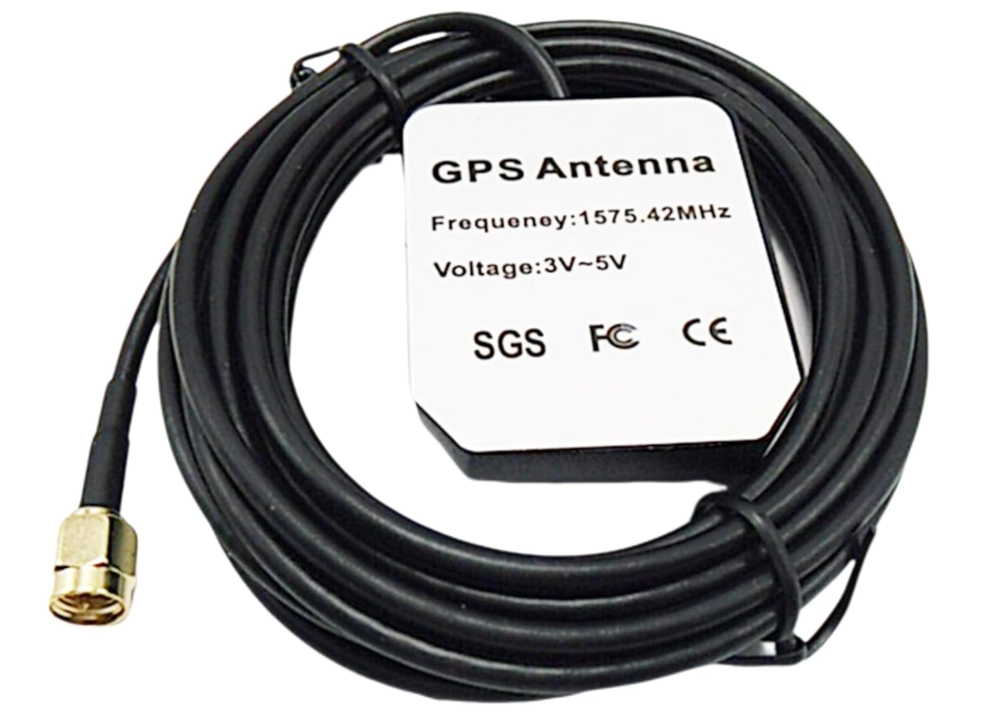 Antenna GPS Attiva per Auto 3 Metri 28dB SMA RG178 Base Magnetica