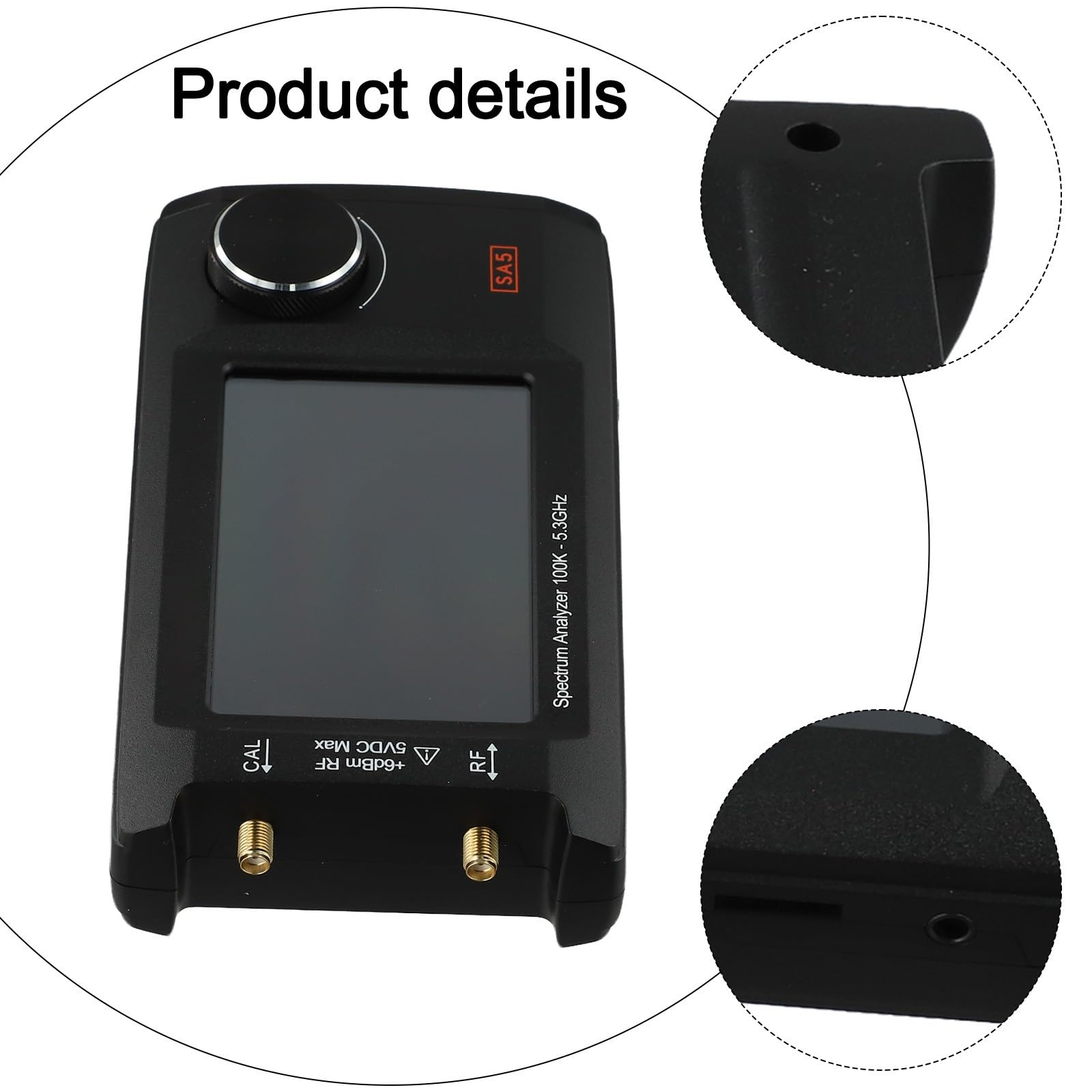 Analizador de espectro portátil SA5 con LCD IPS de 4 pulgadas