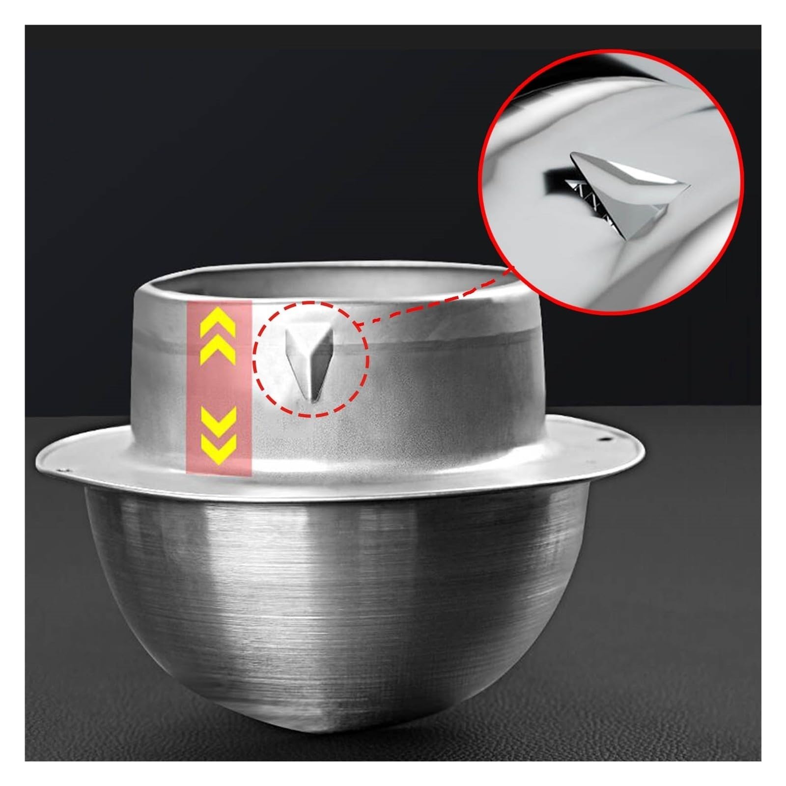 Griglia Di Ventilazione In Acciaio Inox Per Accessorio Di Sfiato 60 a 300mm