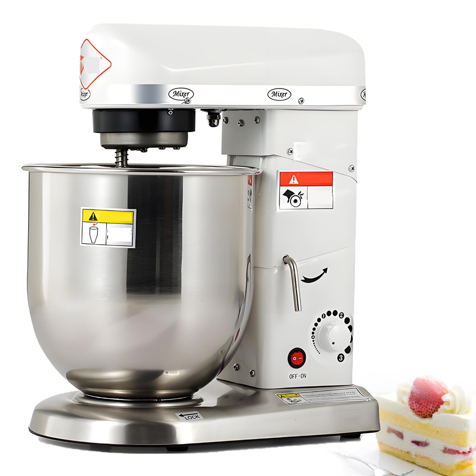 Impastatrice elettrica, 3 velocità, capacità 10L per impasti da cucina