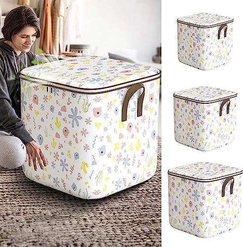 Clothes Storage Bag, Non-Woven Clothes Quilt Foldable Storage Bag, Multipurpose Large Capacity Lightweight Portable Wardrobe Sorting Storage Box for Store Blankets Clothes Pillows Quilts (180L)