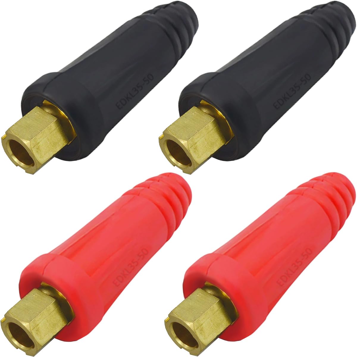 EATBALE EDKL35-50 315Amp Connector Replacement Parts for TIG Welding Cable Panel Connector Socket for DINSE-Style Universal Quick Fitting Copper Plug Quick Connector Socket Accessories Kit