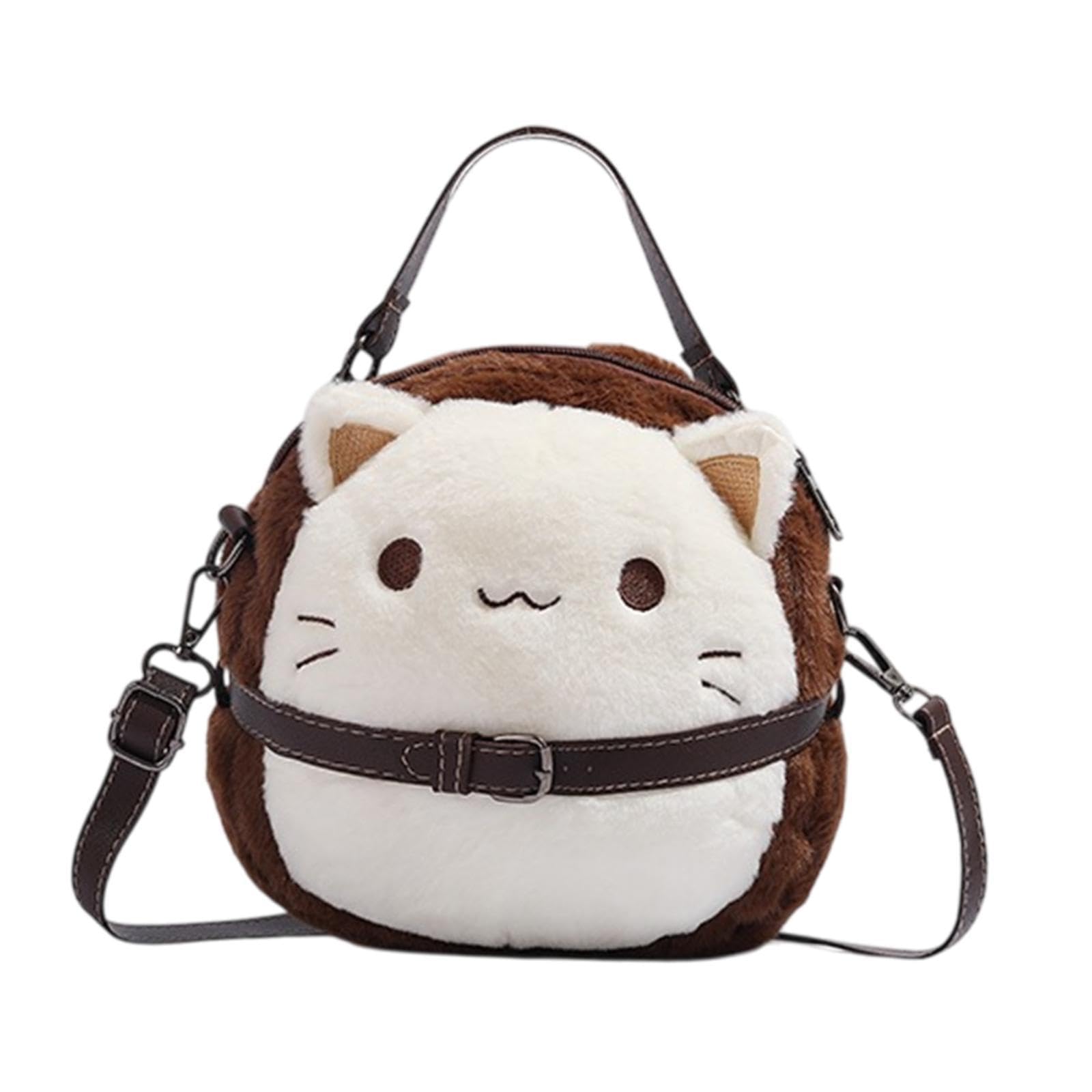 Cat Plush Bag Creative Satchel Bag Zipper Cat Stuffed Toy Gift Funny Handbag-image-44
