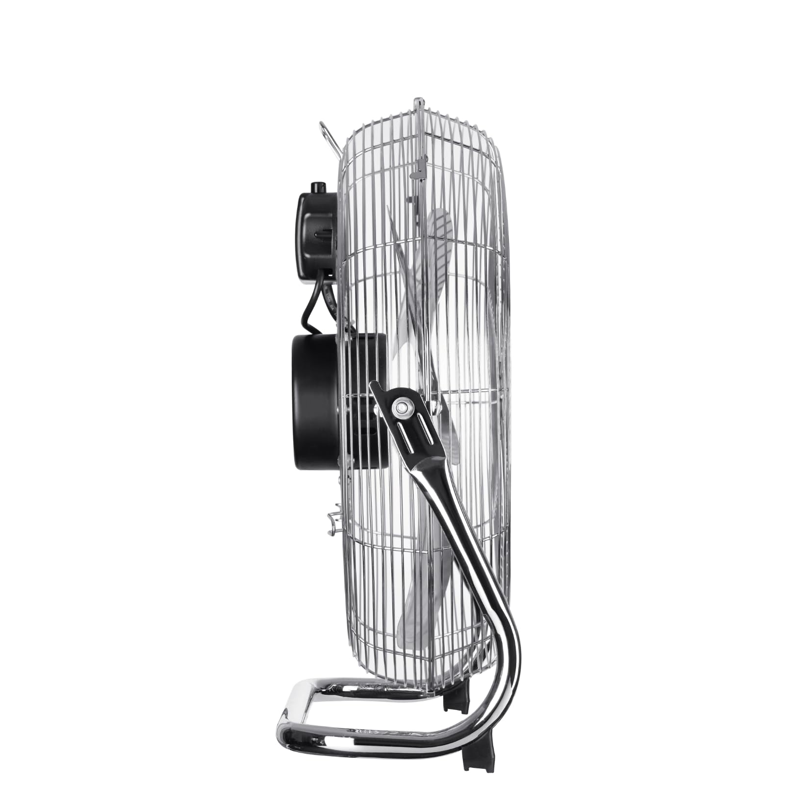 Ventilatore da Terra 100 Watt Inclinabile 3 Velocità da Pavimento in Metallo Alta Resistenza da Ufficio, Industriale, Casa (Nero)