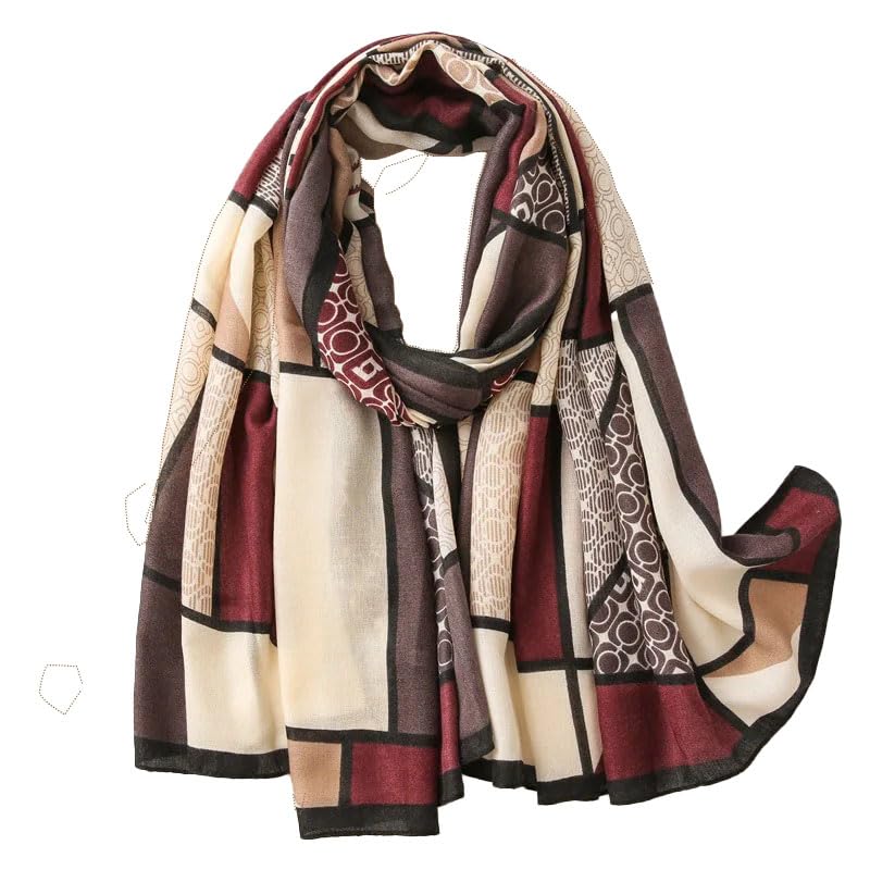WOMEN DIGITAL PRINTED Frayed Edge Cotton SCARF STOLES SHAWL WRAP HEAD SCARVES(80 X 180 CM)