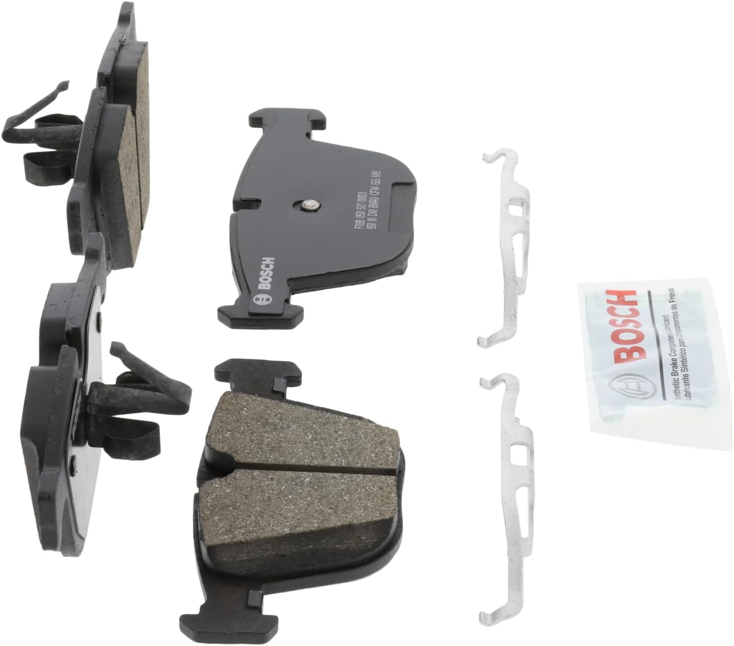 BOSCH BC919A QuietCast Premium Ceramic Disc Brake Pad Set - Compatible with Select BMW 535i, 545i, 550i, 645Ci, 650i, 740i/Li, 745i/Li, 750i/Li, 760i/Li, M3, M5, M6, X5, X6, Alpina B7 + More; REAR