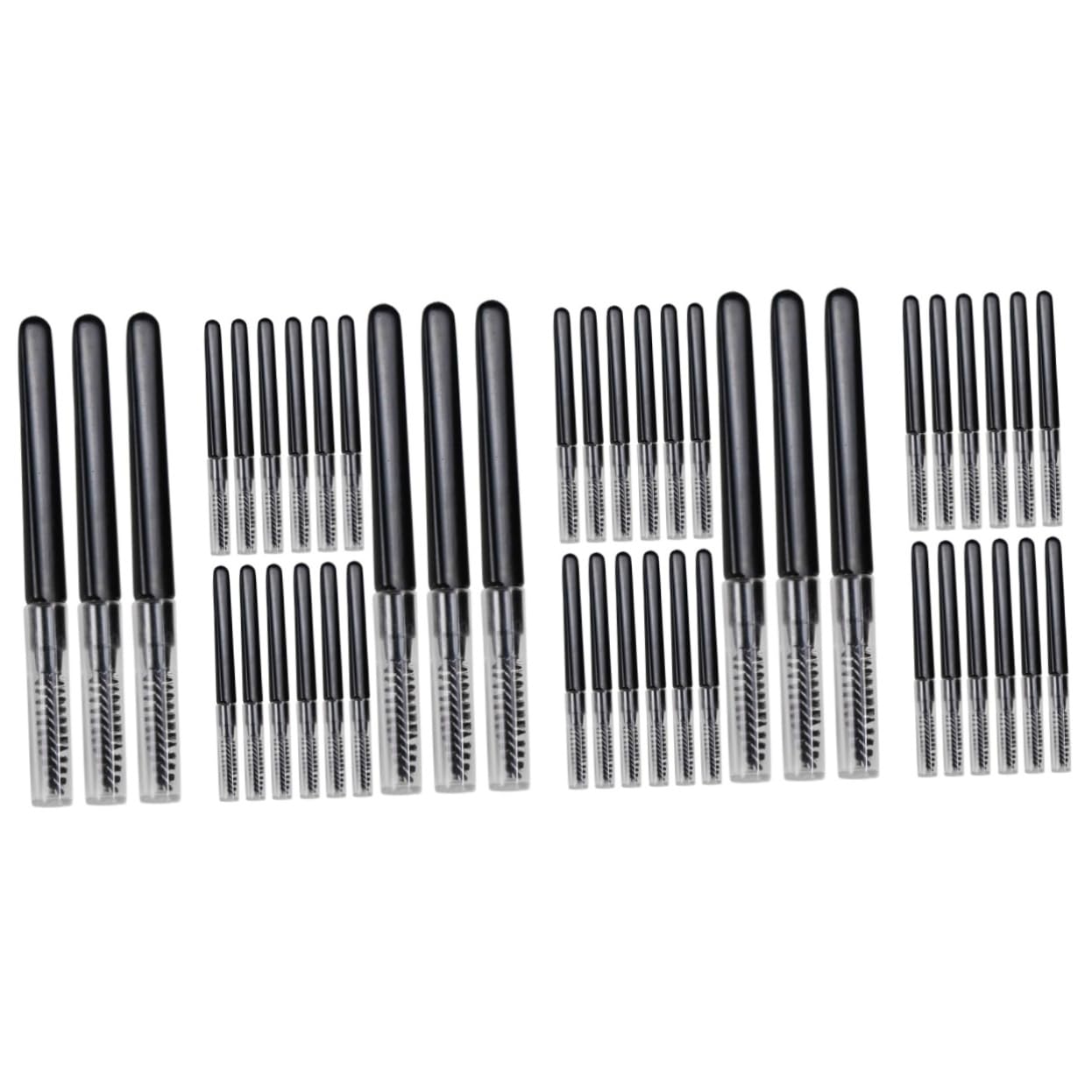 FRCOLOR 60 Stk Wimpernkamm mit Deckel Wimpernbürste Augenbrauenpinsel Make-up-Brauenbürsten-Kit Haarkamm für Frauen Haarbürste praktischer Kamm für Wimpern Augenbrauenkamm Spiral- Werkzeug