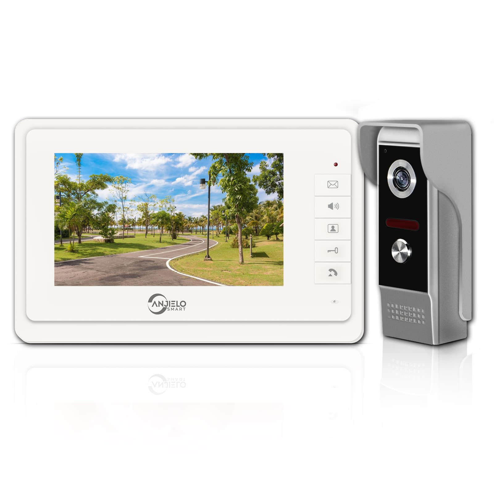 Amazon.co.jp: ドアホン テレビドアホン 7型カラー液晶 CMOS HD