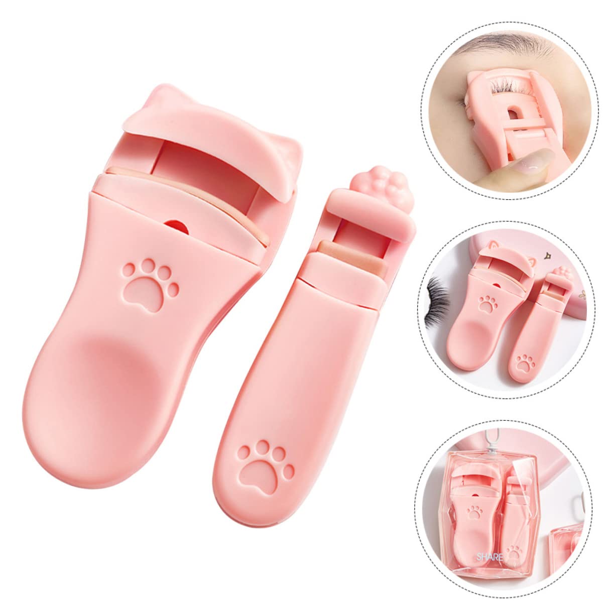 Healeved 8pezzi Piegaciglia Portatile Strumento Makeup Per e Facile Usare e Trasportare