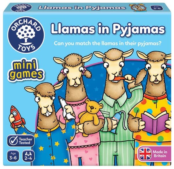 Cute Lamas Double Match Mini Box Game (3-6 Years)