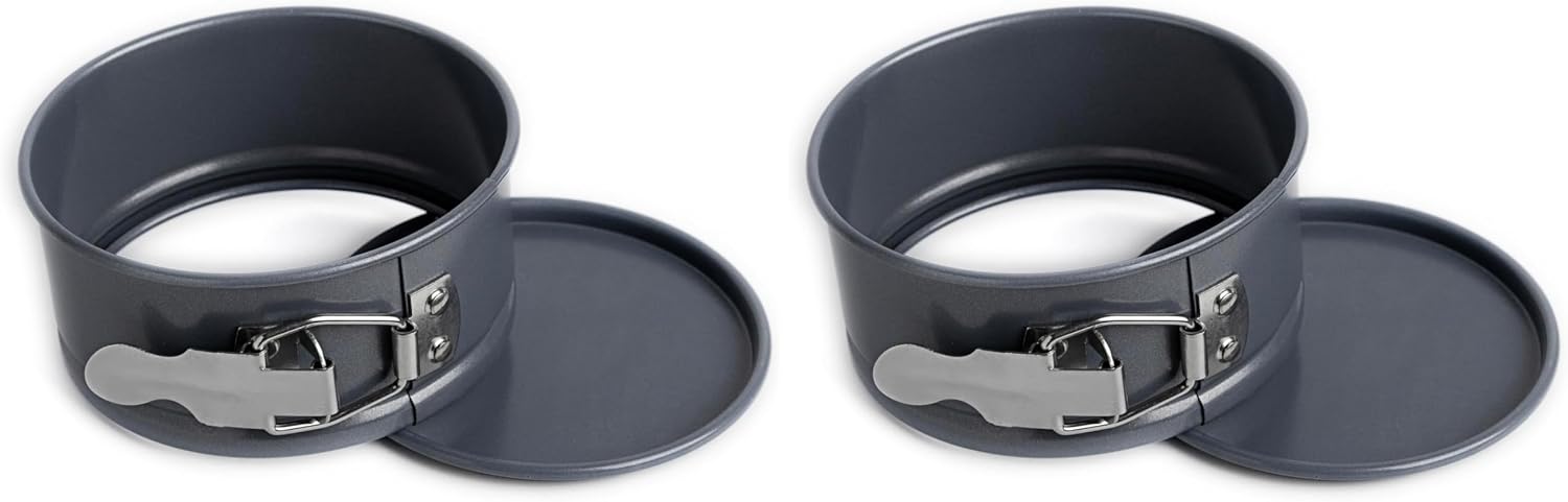 Fox Run Mini Springform Pan, Preferred Non-Stick, 4-Inch, Metallic (Pack of 2)