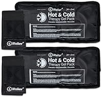 Vista 11 de iReliev Paquete de gel de terapia de calor y frío, reutilizable, congelable y para microondas, dolor y dolor muscular, brazo, pierna, rodilla