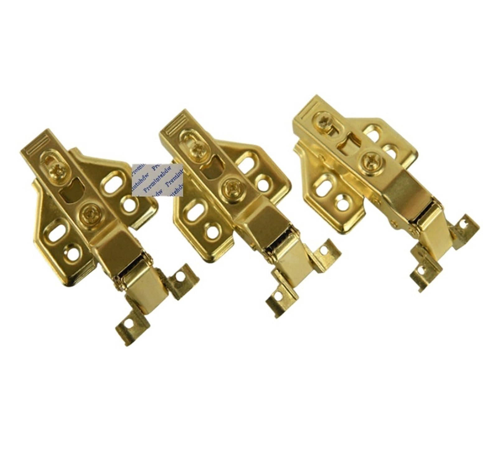Chtkagv Gold 10Pcs Narrow Aluminum Framed Glass Door Hinge