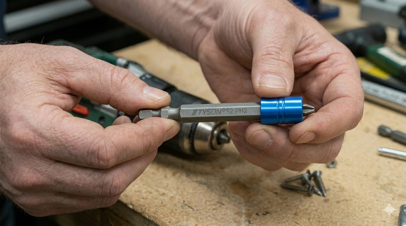 Tyson Profesyonel S2 Çelik Mıknatıslı Bits Uç 65mm - Yüksek Torklu Darbeli Matkap Ucu - Endüstriyel Dayanıklı Tornavida Vidalamaucu (1 Adet) (PZ 2x65)