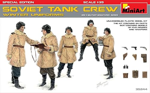 Mini Art 35244 Modelo Kit Soviético Tank Crew (Uniformes de Invierno) Edición Especial