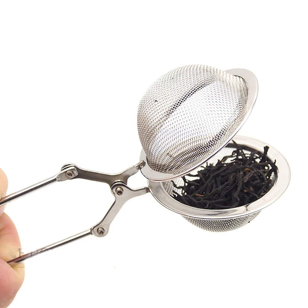 Anurak Tea Mesh Ball Shaped Tea Infuser Tea Infuser Mesh Ball Tong for Brewing Green Tea