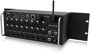 Midas MR18 18-Input Digital Mixer for iPad/Android Tablets with 16 Midas PRO Preamps, Integrated Wifi Module and Multi Channel USB Audio Interface