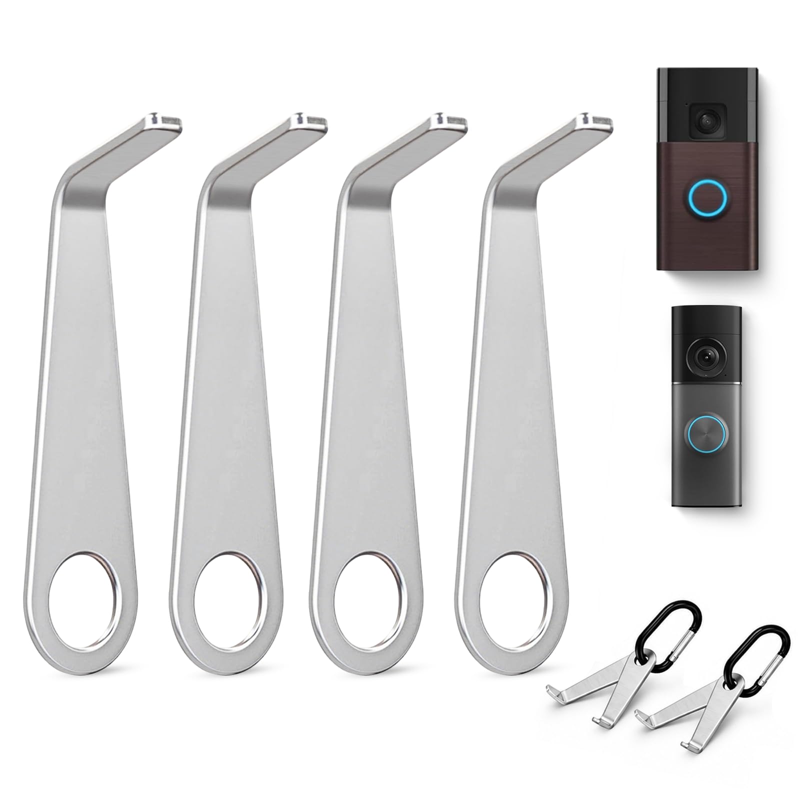 ALLICAVER 4 Pack Video Doorbell(2024 Release) Key Replacement Tool, Secure Removal Key Tool Compatible with All-New Battery Doorbell, Doorbell Camera Opening Key Tool (4)