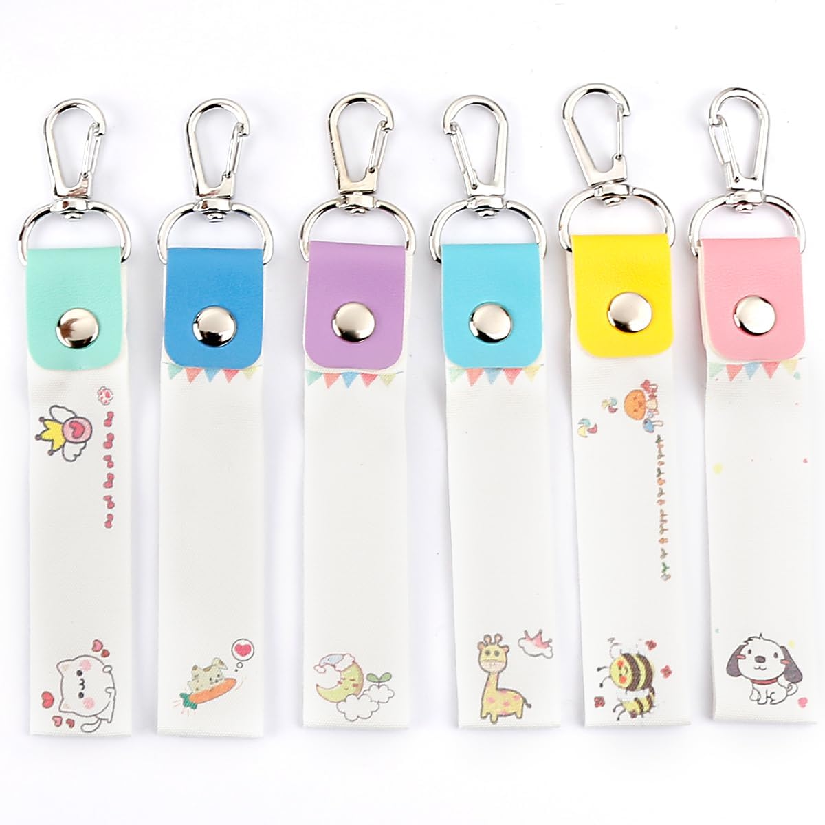 Vanyibro 6pcs Personalized Name Tags for Kids Fun and Functional All-Purpose Labels, Perfect for Backpacks and Water Bottles