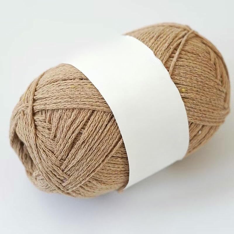 Filato di Cotone Spesso 6x75 g, Filato di Cotone Cavo colorato, per Lavorare a Mano a Maglia e all'Uncinetto Borse, Cappelli, tappetini e lavori Fai da Te