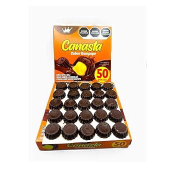 LA CORONA Canasta Sabor Rompope (2 PACK) 50 Piezas 325 gr. | Chocolate Bonbons Filled w/ Eggnog 11.46 oz.