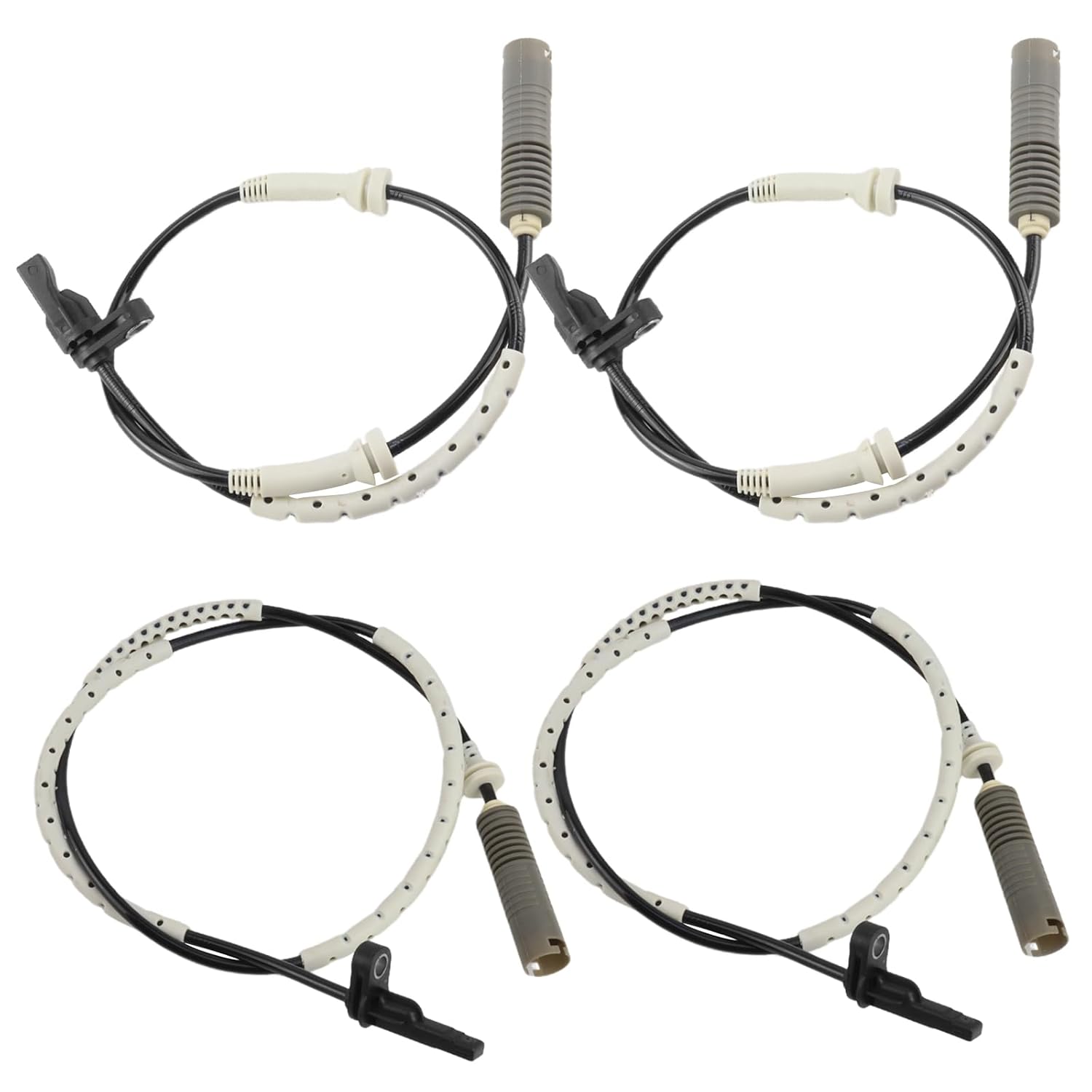 MUNIK Wheel Speed ​​Sensor Front and Rear 4-Piece Set 2005-2013 for BMW 130i 325i 330i 335i E97 E90 E93 E92 Peat# 34526760424 34526762476 34526785020 34526870075 34526785022 34526870077
