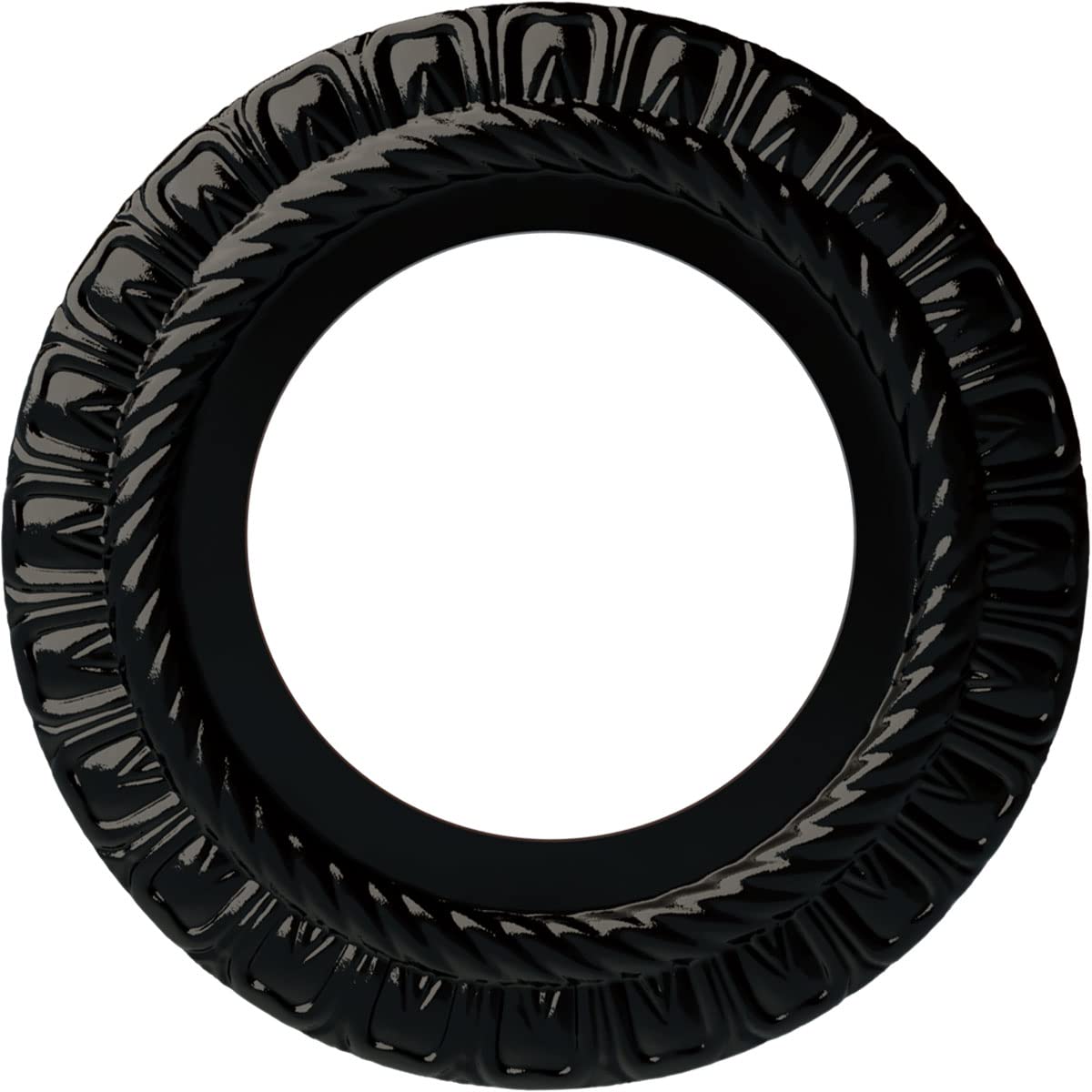 Ekena Millwork CM10CLBPS 10 5/8"OD X 5 3/4"ID X 1/2"P Claremont Ceiling Medallion Fits Canopies Up to 7", Black Pearl