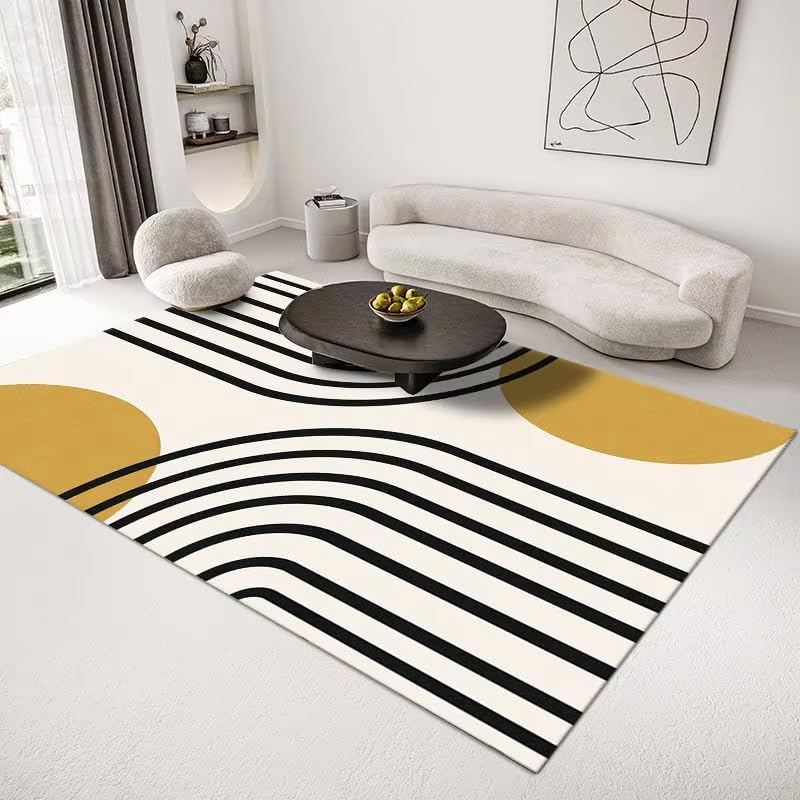 Tapis de style nordique antidérapant, grand format 150 x 180 cm