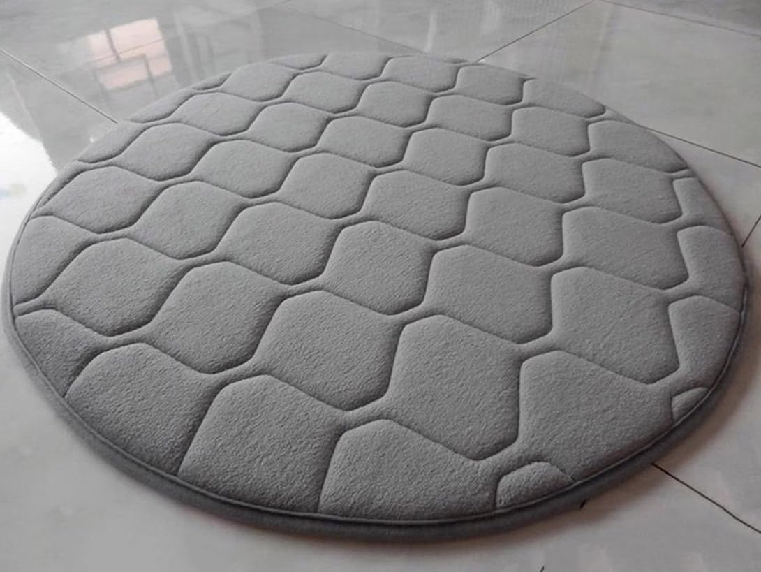 GGoty Grand tapis de méditation antidérapant lavable pour yoga, méditation, salon, chambre, maison - 60/80/100/120 cm (bleu foncé, 120 x 120 cm)