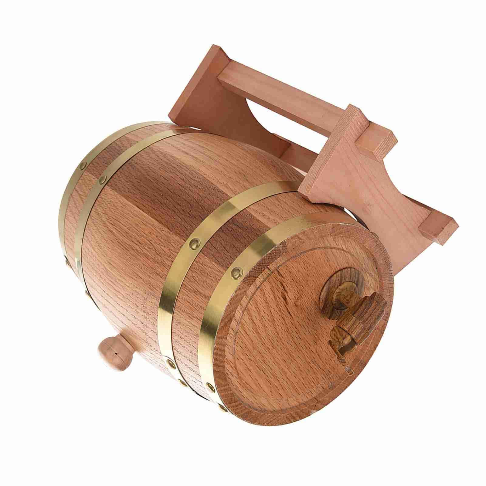 Barril de Roble, Barril para Cerveza, Madera de Roble, Barril de Vino, decoración puntual, barriles de Vino de Roble para Vino, Brandy, Whisky(3L, Blue)