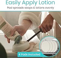 Vista 2 de Vive Aplicador de loción flexible para tu espalda – Aplica fácilmente protector solar, autobronceador, hidratante y crema en los pies, espalda