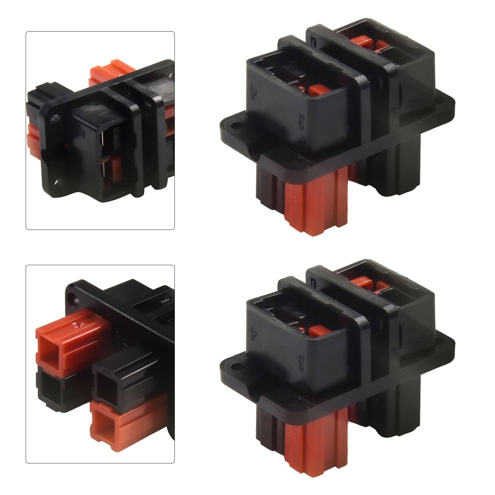 30A 600V Stecker Anderson Stecker Power Bracket Solar EV Gabelstapler 4-polig Panel Mount Kit für Camping Marine Set