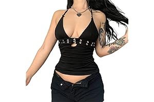 Sexy Punk Tank Top with Belt