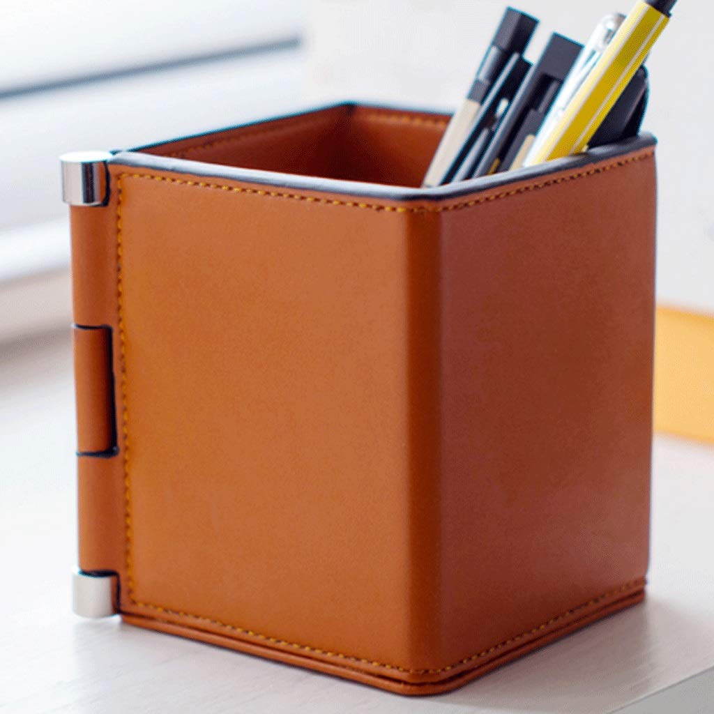 CIRONI Stifthalter für den Schreibtisch, Stiftehalter, PU-Leder, Schreibtisch-Organizer, Ständer, Dekor, Pinsel, Schreibtisch-Organizer, Dekoration für Büro, Schreibtisch, Zuhause, dekorativer Mult