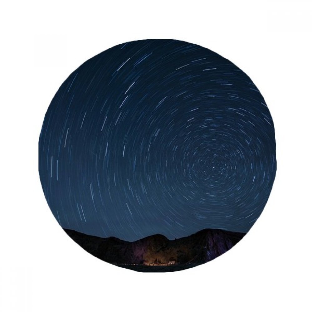 Tapis de sol rond paysage étoiles idée cadeau déco originale