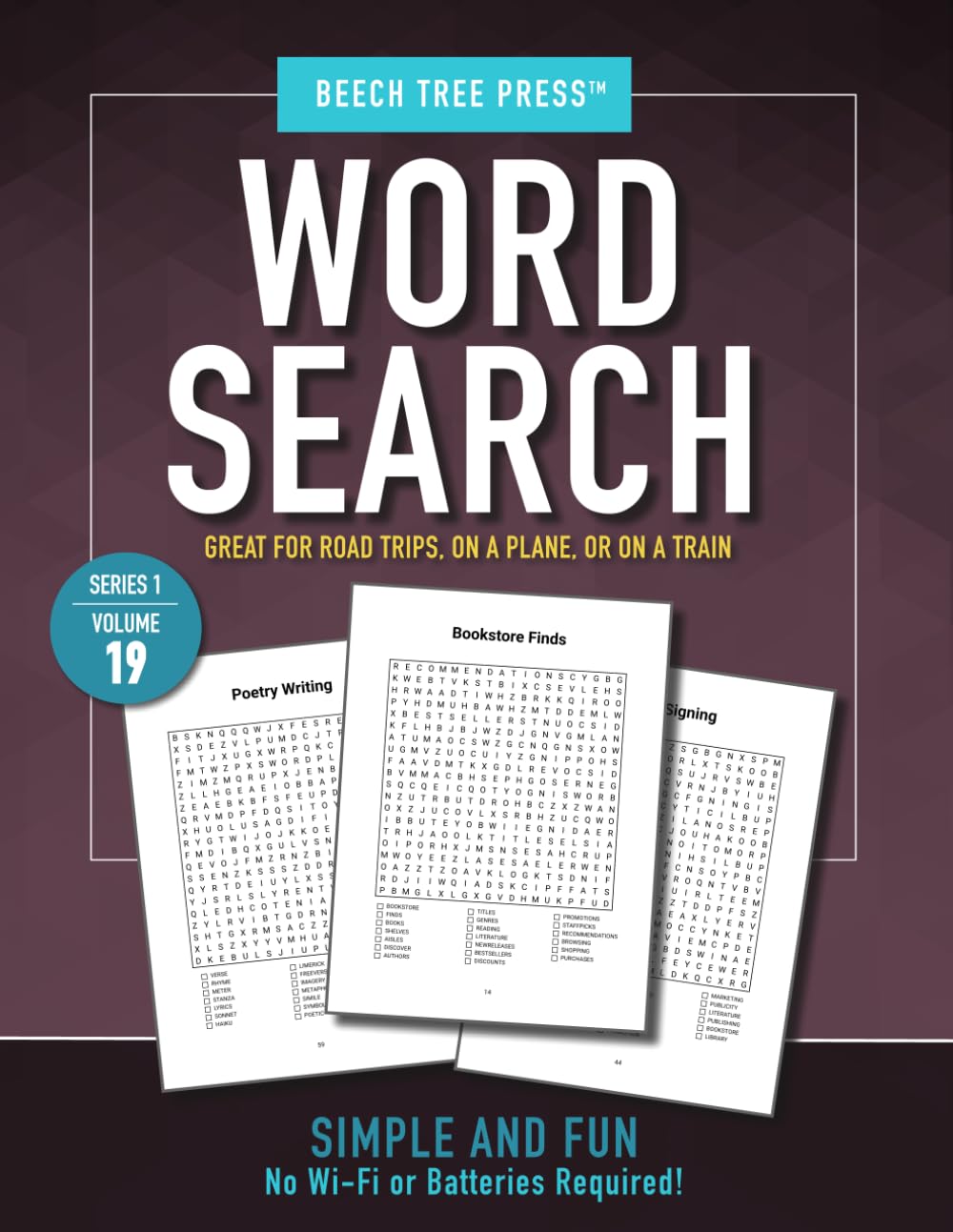 Word Search Puzzle Book for Adults with 100 Classic Puzzles for Screen-Free Relaxation: Series 1 · Volume 19 | An Offline Puzzle Book for Travel, Stress Relief, Focus, and Quiet Enjoyment