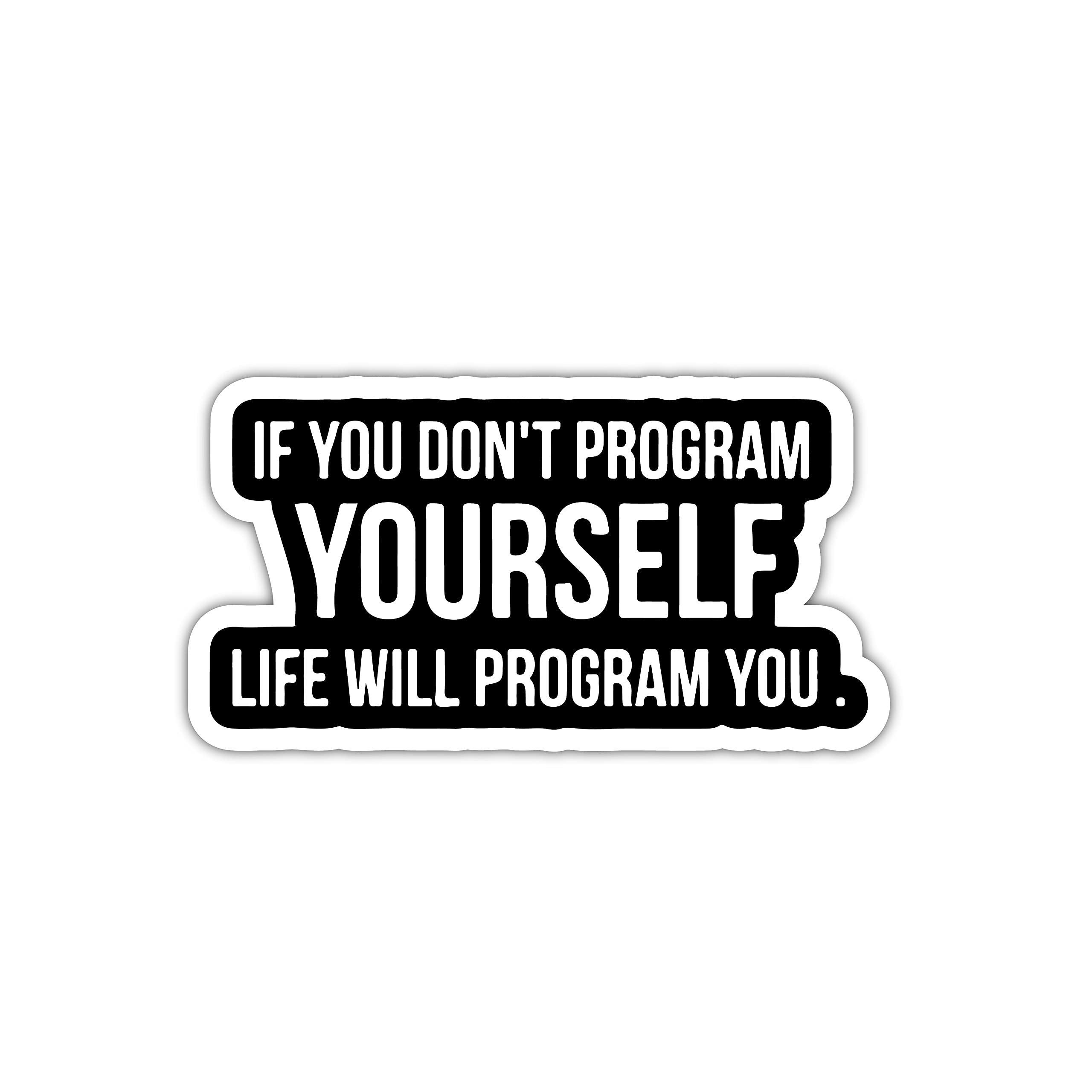 See full amazon price history chart for woopme If You Dont Program Yourself Life Motivational Quotes Sticker for Developers Programmers Coders Vinyl Decal Printed Sticker Funny for Walls Laptops Bottles Cars (Multicoloured) woopme If You Dont Program Yourself Life Motivational Quotes Sticker for Developers Programmers Coders Vinyl Decal Printed Sticker Funny for Walls Laptops Bottles Cars (Multicoloured) (B0977MB93B) Amazon Price History, Amazon Price Tracker