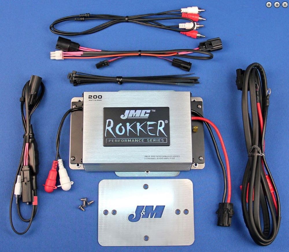 JMC Rokker 200 vatios, kit de amplificador de 2 canales 2015 y modelos