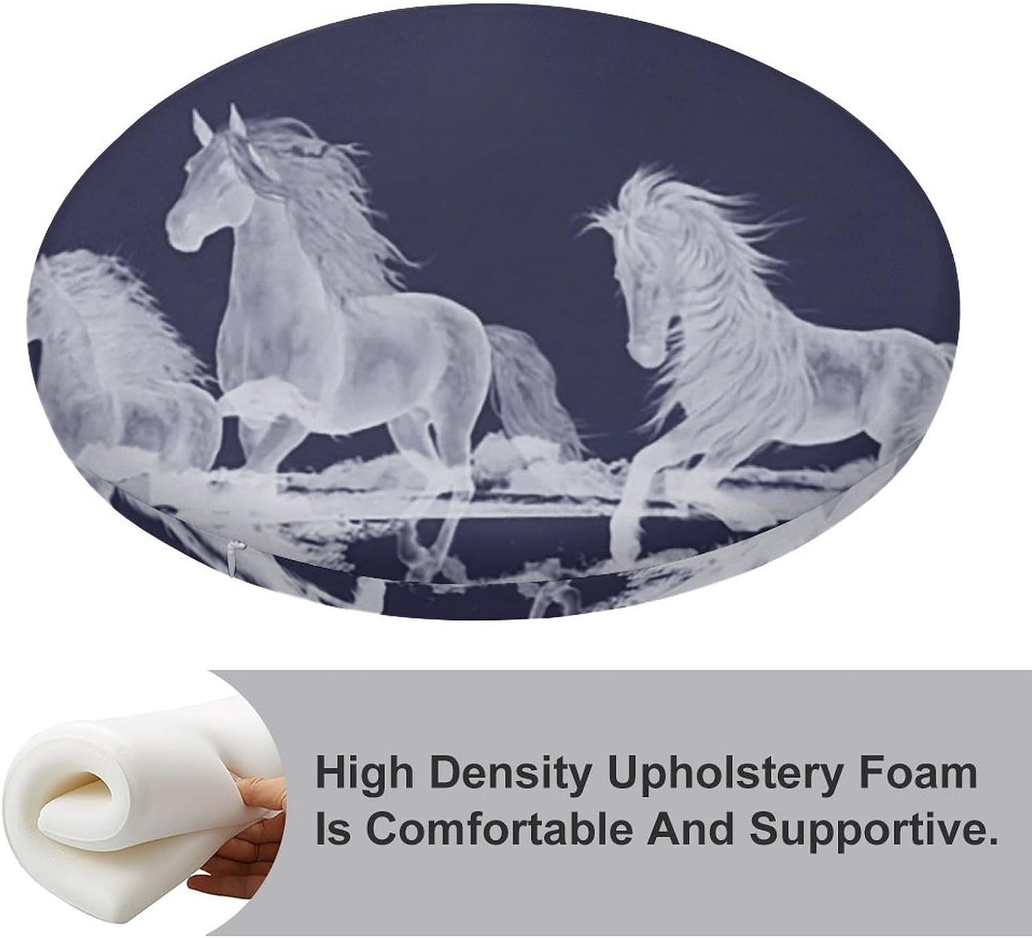 Galloping Horse Chair Cushions Floor Pillow Chair Pad