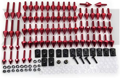 Miniatura 2 de XKH - Kit de tornillos universales de carenado de pinchos para motocicleta compatible con YZF R1 R6 R6S RED motocicleta [B00YB48L70]
