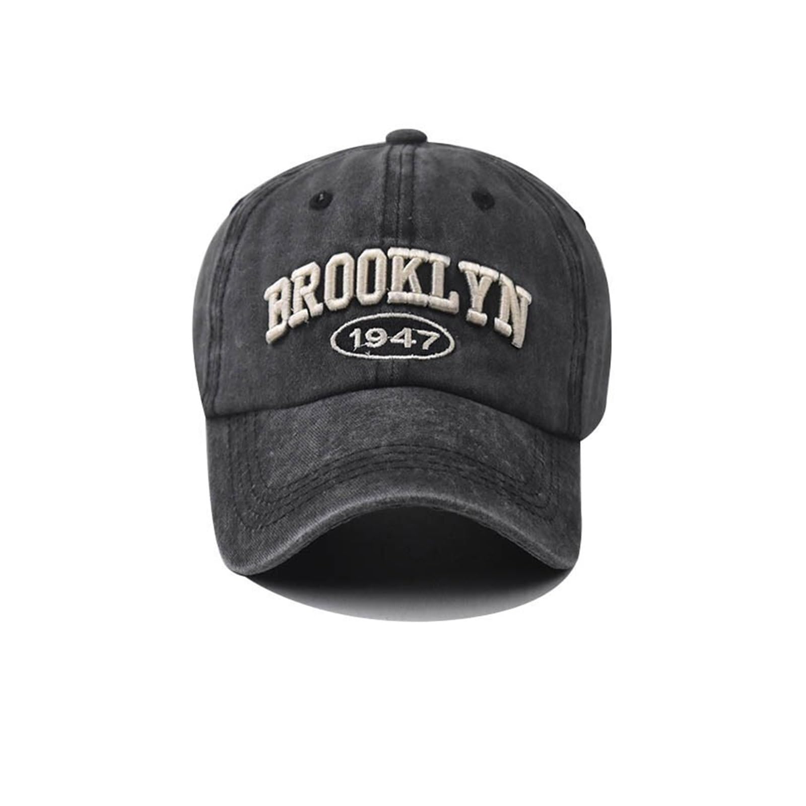1 szt. Brooklyn bawełniana haftowana czapka z daszkiem męska i damska wersja koreańska czapka hip-hopowa z osobowością