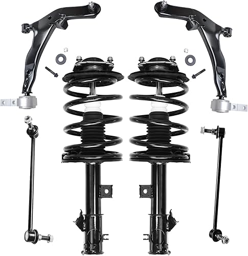 Miniatura 40 de Detroit Axle - Kit de brazos de control delanteros de 6 piezas para Hyundai Accent Kia Rio Rio5 06-10 2006 2007 2008 2009 2010 2011, 2 brazos de