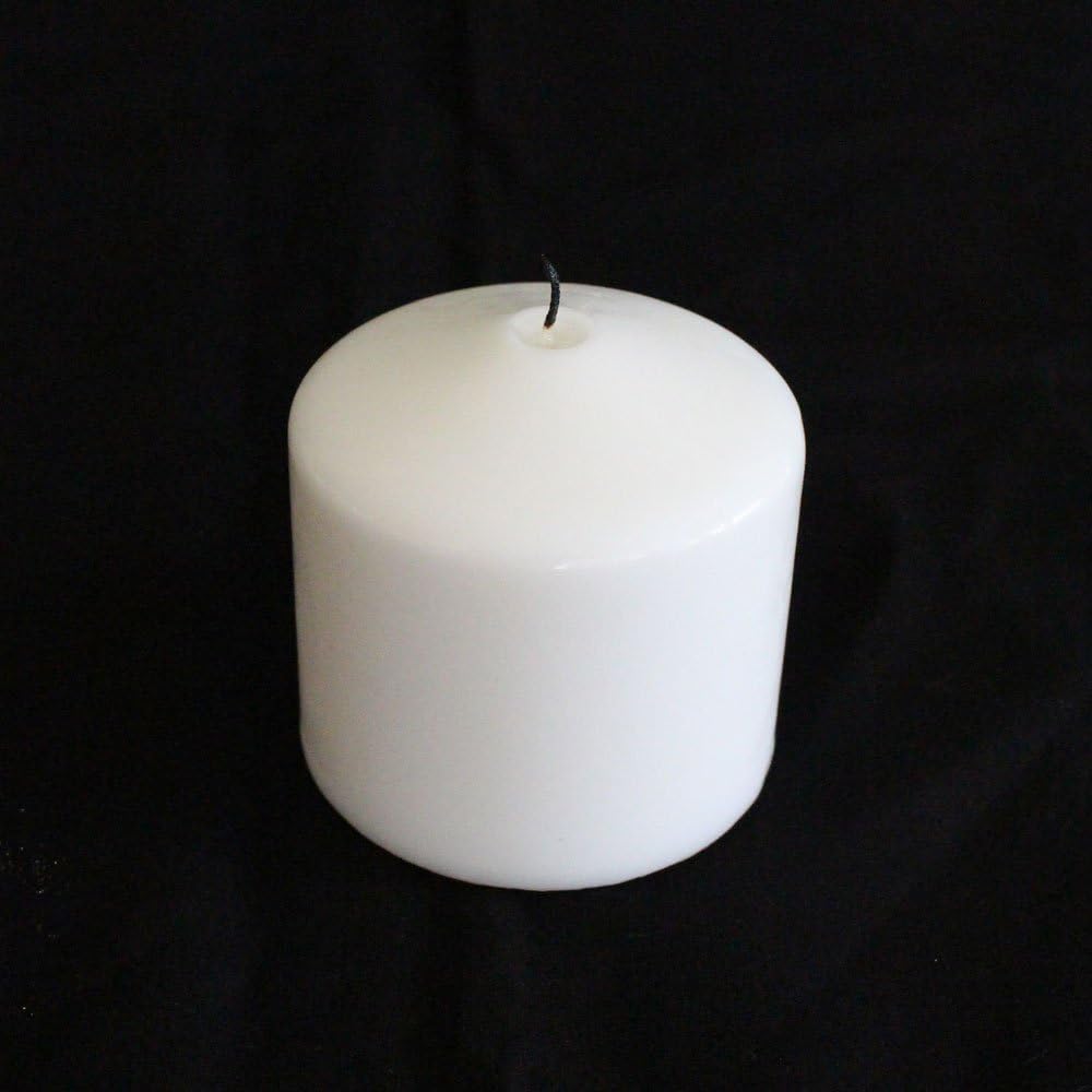 3 Inch Unscented Bulk Round Pillar Candles Qty 12 (3 X 9, Ivory)