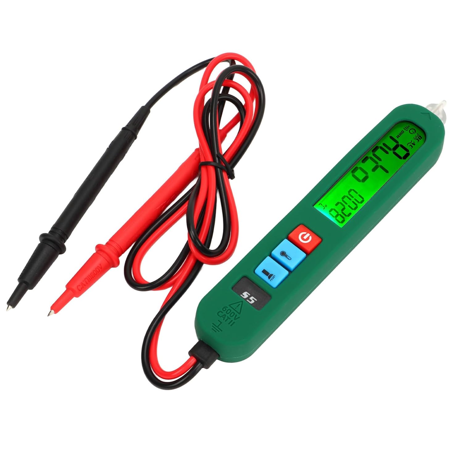 Digital Multimeter, Auto Ranging Simple Operation Ohm Volt Test Meter
