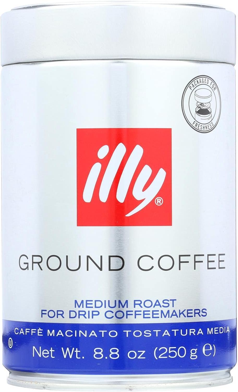 illyMedium Grind Medium Roasted Coffee, 8.8 Ounce -- 6 per case.