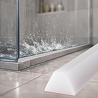 Vista 10 de Barrera de Agua Plegable para Umbral de Ducha, Barrera de Agua para Puerta de Ducha, Separación Seca y Húmeda, Tope de Agua para Puerta de Cocina