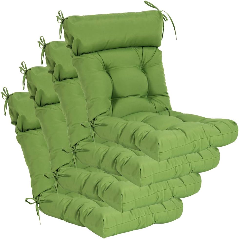QILLOWAY Indoor/Outdoor High Back Chair Cushion,Tufted