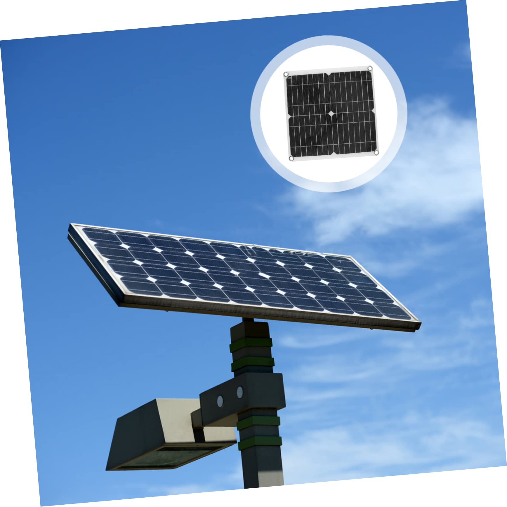 1 Juego Kit de Panel Solar para Carga de Batería Fuente de Energía de Emergencia para Actividades al Aire Resistente al Agua y Ligero para Camping y