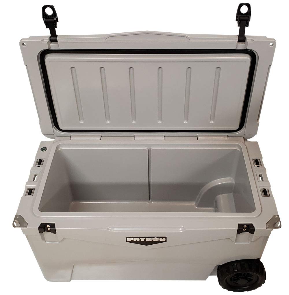 Fatboy 70 Quart Wheeled Roto Molded Cooler (Gray)