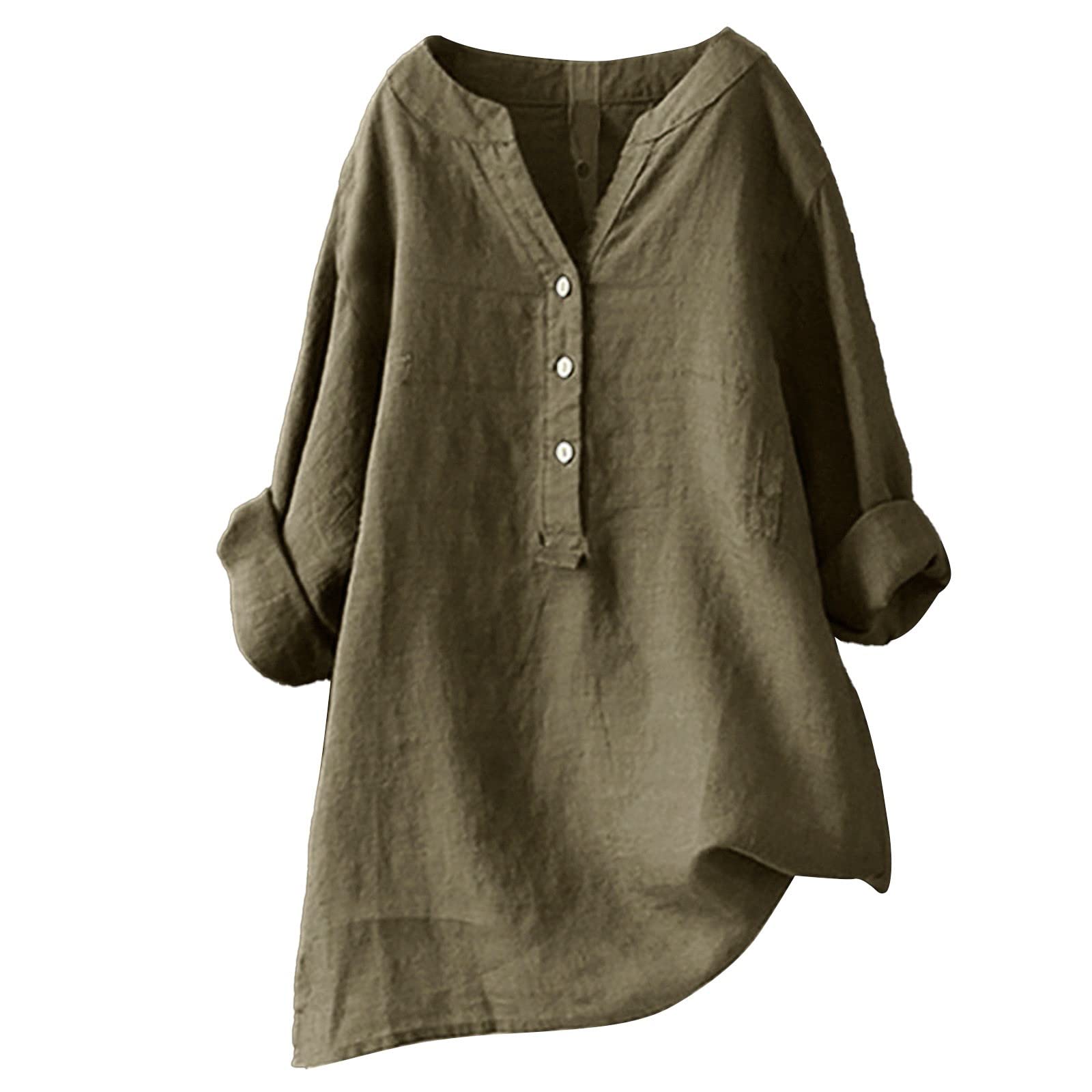 Damen Bluse Sommer – Leichtes Baumwoll-Top Mit Plissé-Detail, Rundhals & Kurzarm (Casual & Baggy)